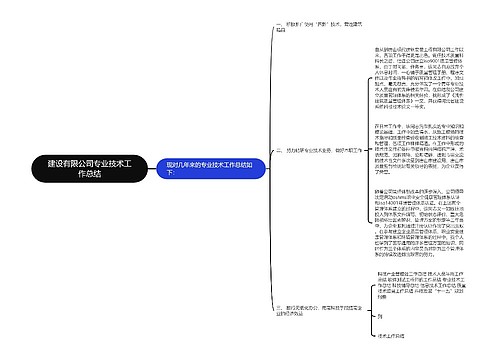 建设有限公司专业技术工作总结