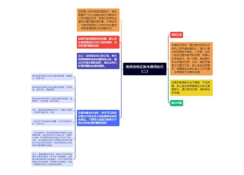 教师资格证备考通用技巧（二）