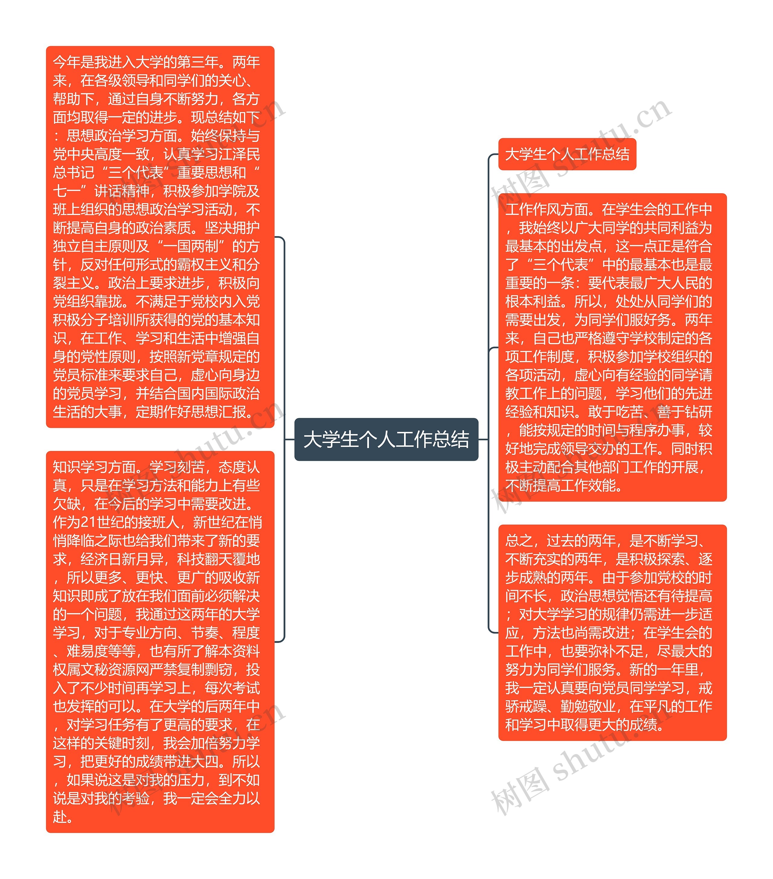 大学生个人工作总结