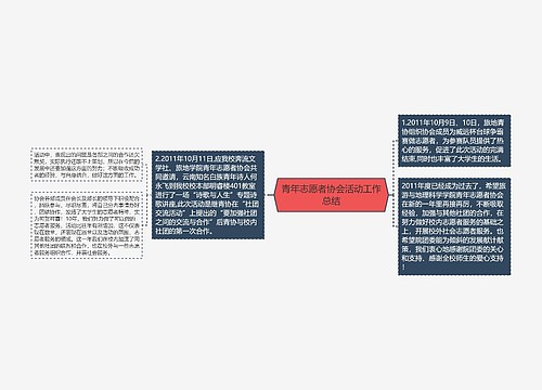 青年志愿者协会活动工作总结