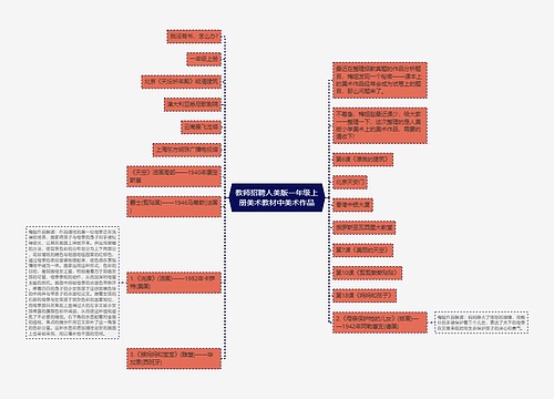 教师招聘人美版一年级上册美术教材中美术作品