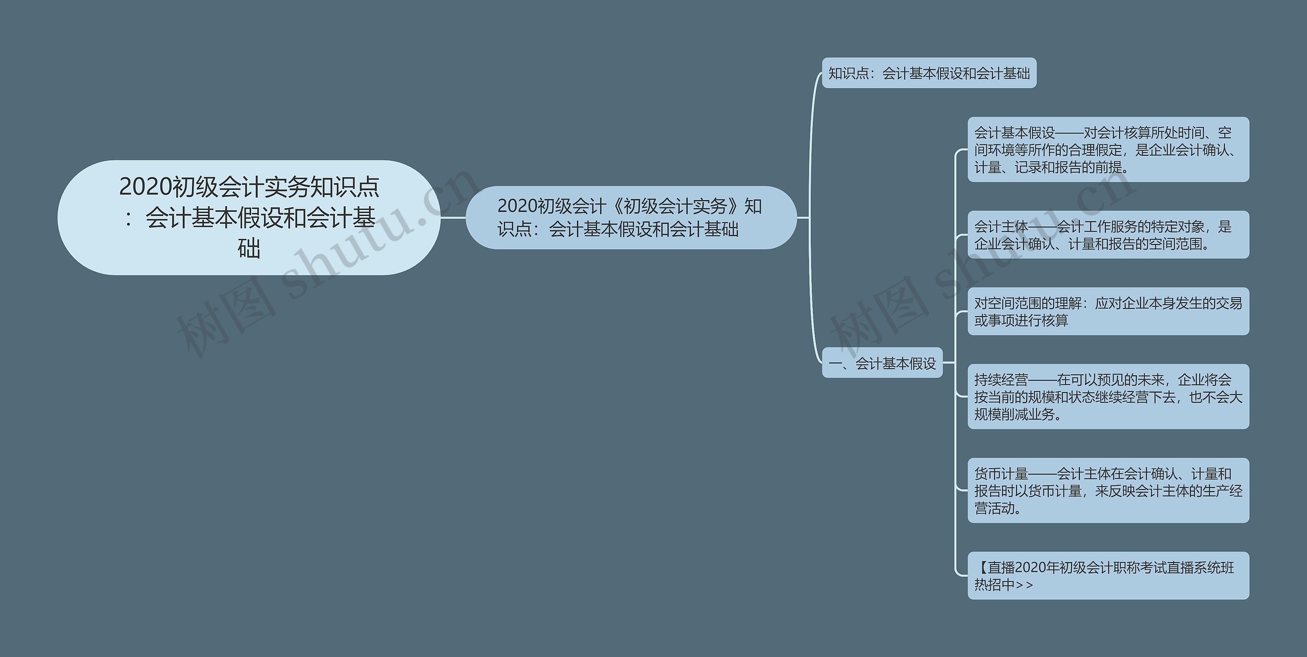 2020初级会计实务知识点：会计基本假设和会计基础