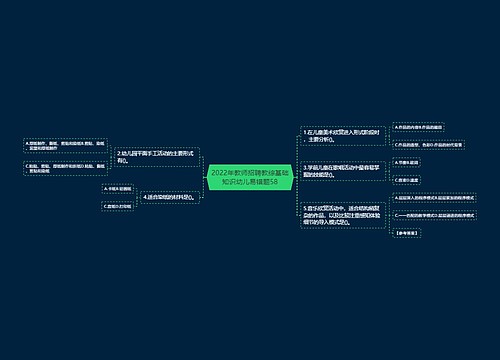 2022年教师招聘教综基础知识幼儿易错题58