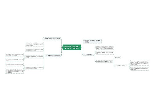 中级经济师《经济基础》复习考点：财政支出思维导图