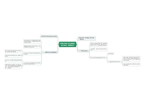 中级经济师《经济基础》复习考点:财政支出思维导图