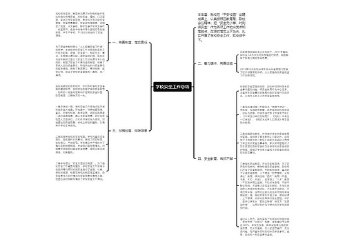 学校安全工作总结