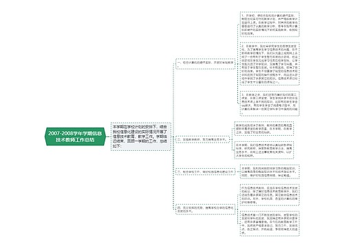 2007-2008学年学期信息技术教师工作总结