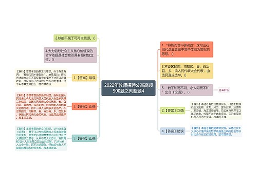 2022年教师招聘公基高频500题之判断题4