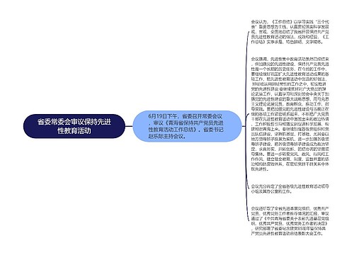 省委常委会审议保持先进性教育活动