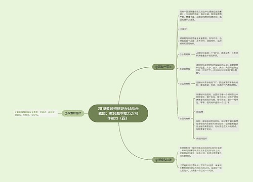 2018教师资格证考试综合素质：教师基本能力之写作能力（四）