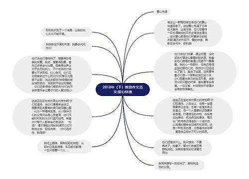 2018年（下）教资作文范文:爱心快递