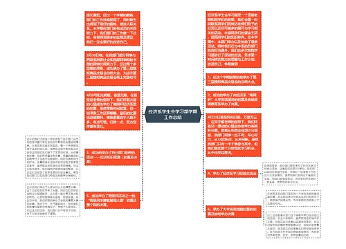 经济系学生会学习部学期工作总结