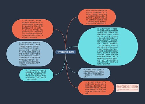 各学科通用工作总结