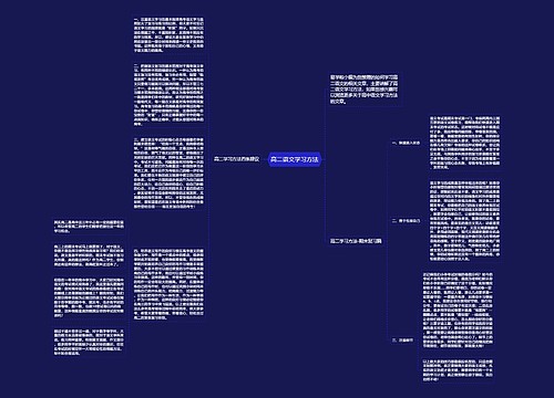 高二语文学习方法