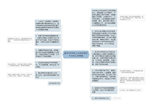超市2008年上半年总结及下半年工作思路