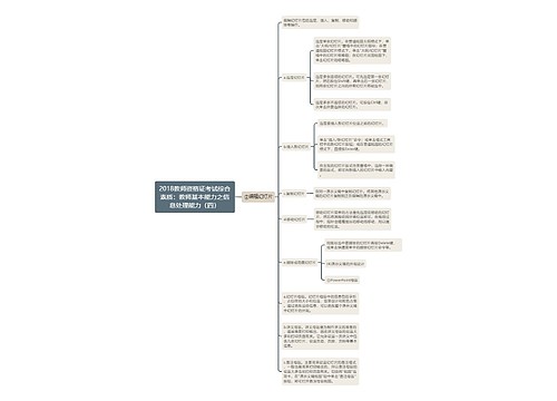 2018教师资格证考试综合素质：教师基本能力之信息处理能力（四）