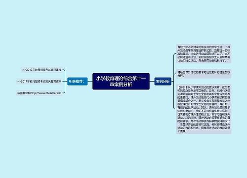 小学教育理论综合第十一章案例分析