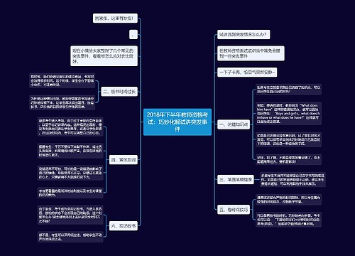 2018年下半年教师资格考试：巧妙化解试讲突发事件