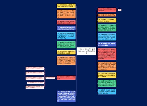 （二）2018年（下）教师资格考试：知识点梳理总结