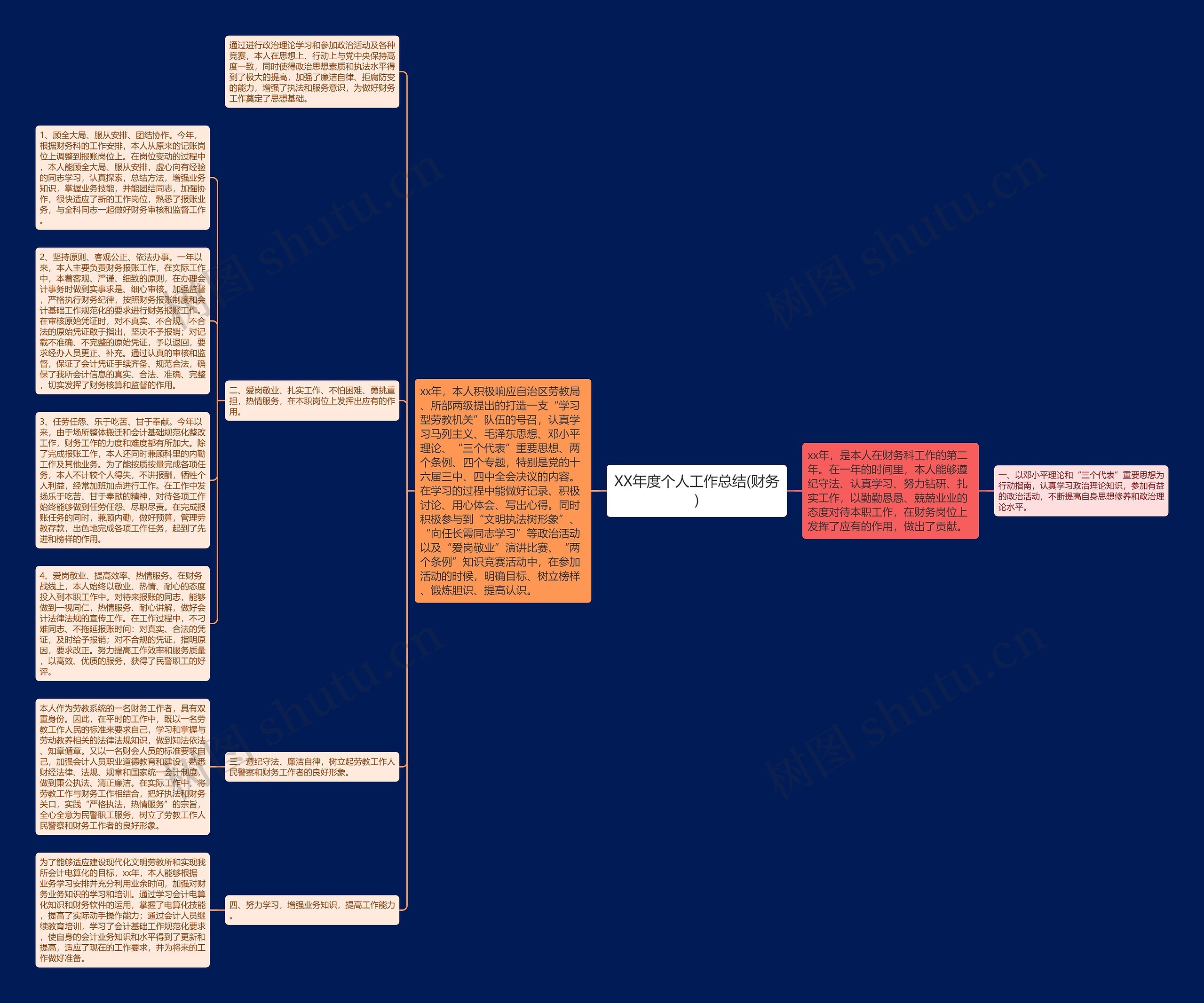 XX年度个人工作总结(财务)