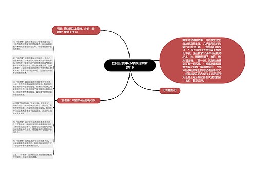 教师招聘中小学教综辨析题19