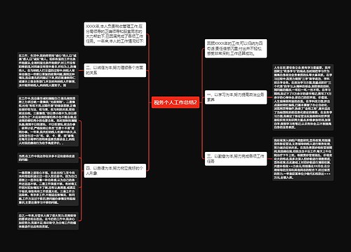 税务个人工作总结2