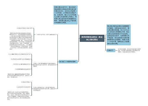 教师招聘笔试教综--斯金纳之强化理论