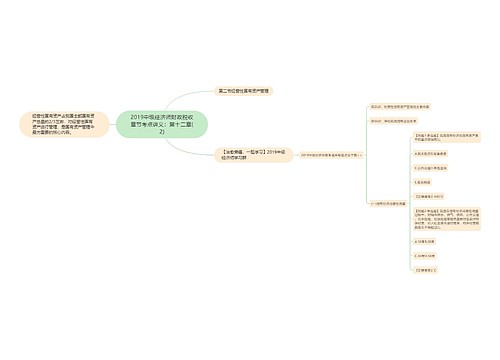 2019中级经济师财政税收章节考点讲义：第十二章(2)