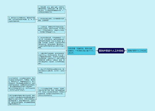 医院护理部个人工作总结