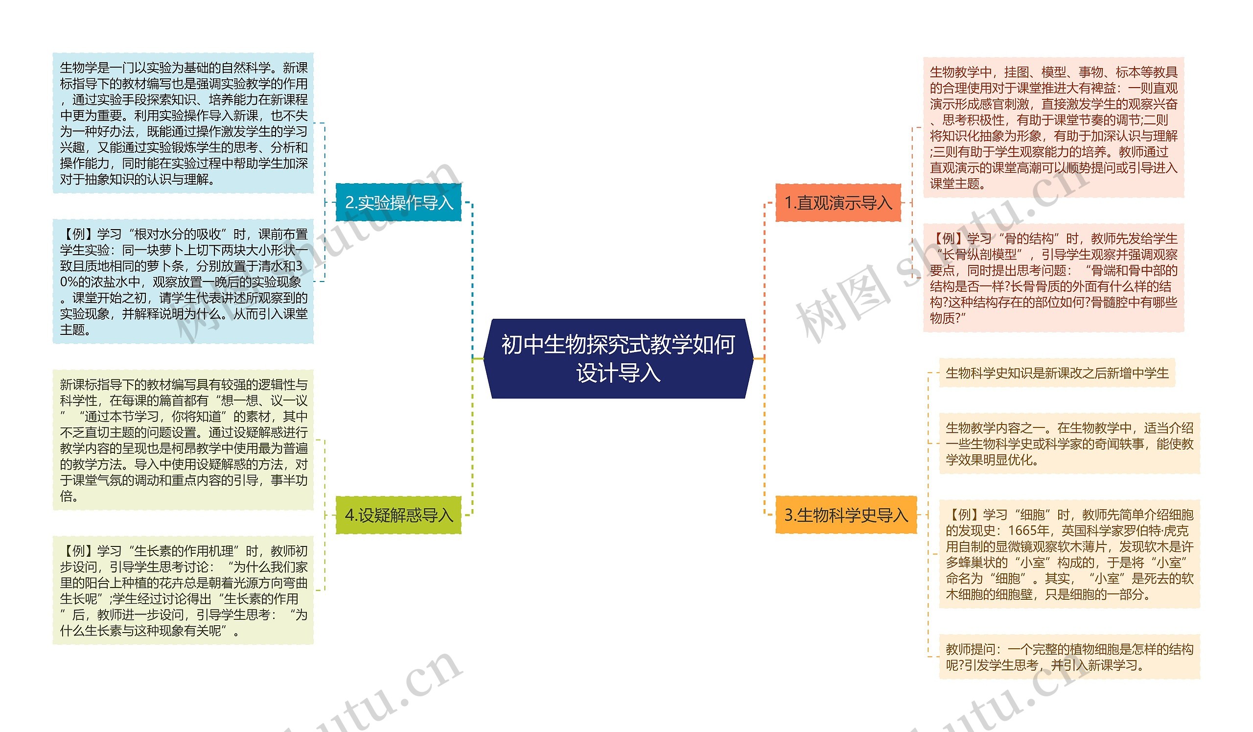 初中生物探究式教学如何设计导入