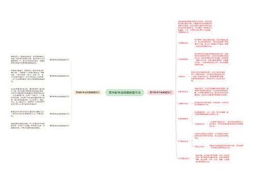 高中数学选择题解题方法 高中数学选择题解题方法