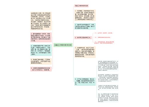 后勤工作期末教学总结