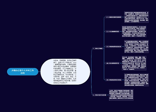 乡镇办公室个人半年工作总结