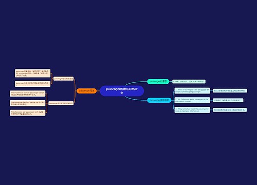 passenger的用法总结大全