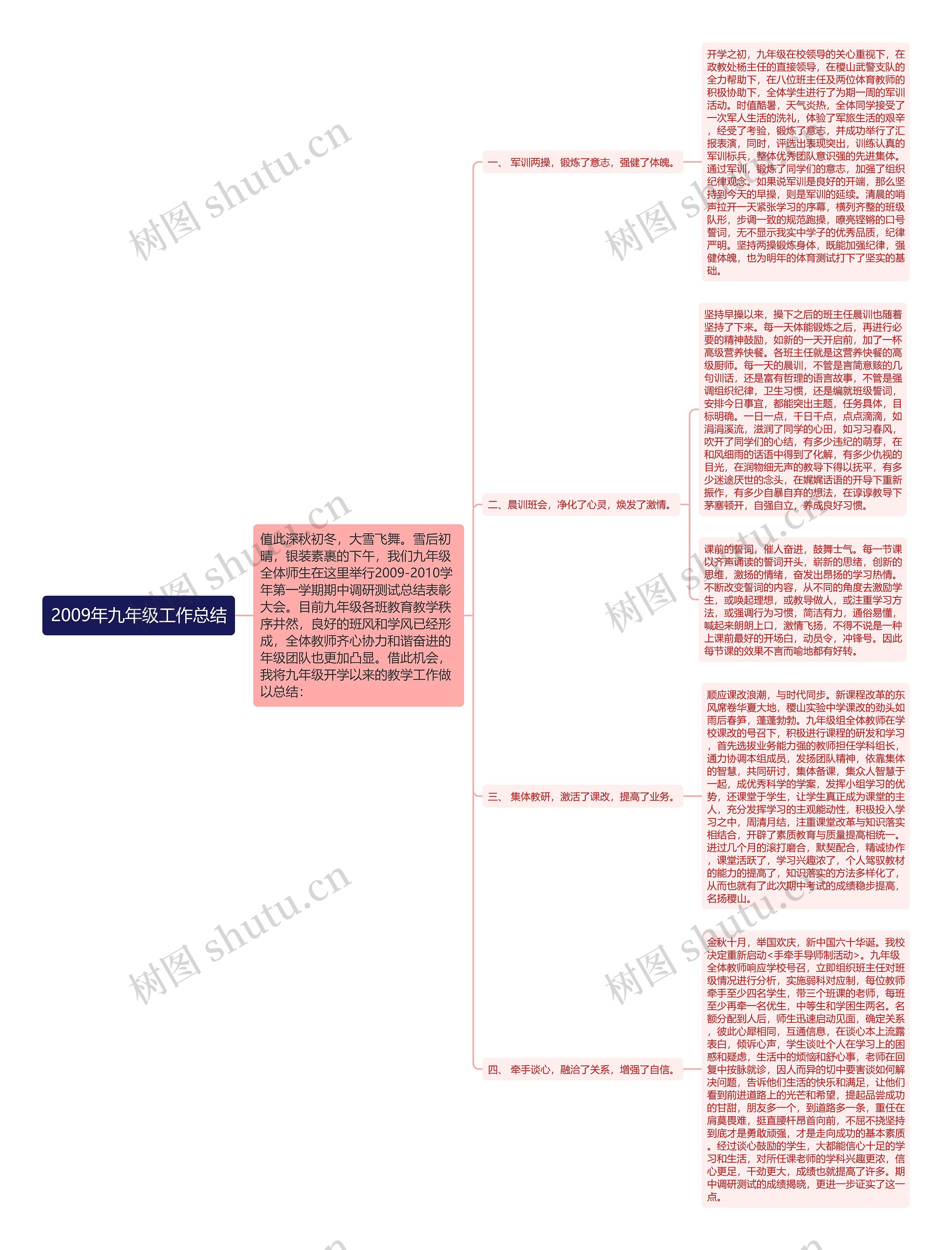 2009年九年级工作总结