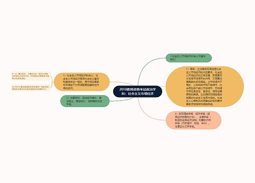 2018教师资格考试政治学科：社会主义市场经济