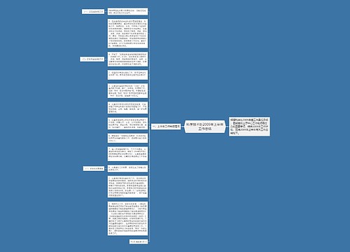 科学技术处2009年上半年工作总结