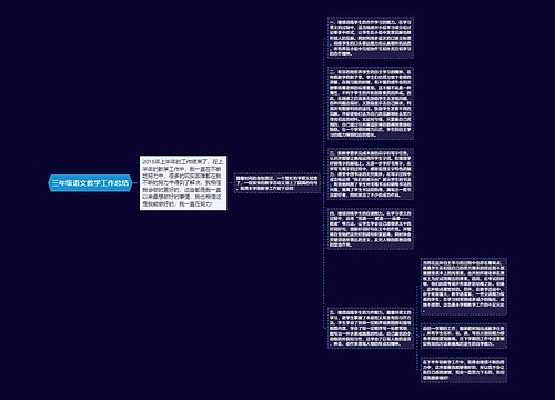 三年级语文教学工作总结