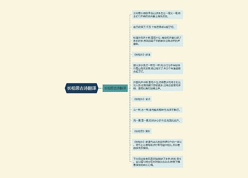 长相思古诗翻译