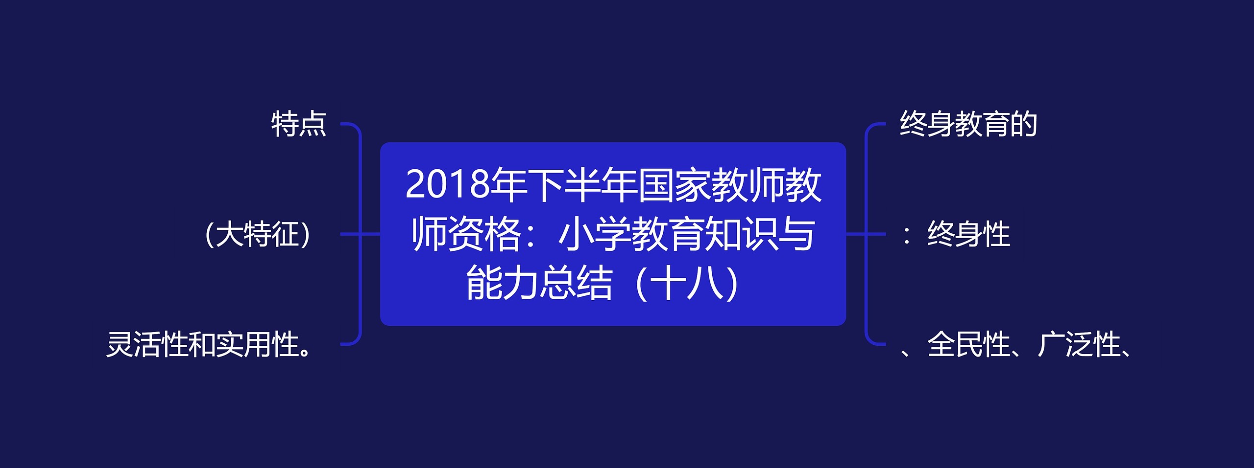 2018年下半年国家教师教师资格：小学教育知识与能力总结（十八）