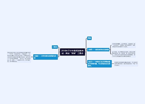 2018年下半年教师资格考试：面试“答辩”三要点