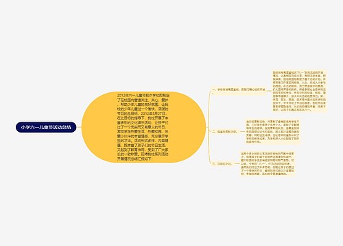 小学六一儿童节活动总结