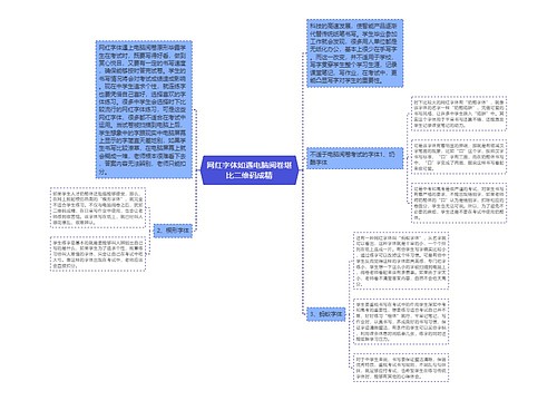 网红字体如遇电脑阅卷堪比二维码成精