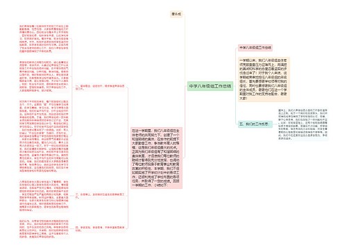 中学八年级组工作总结