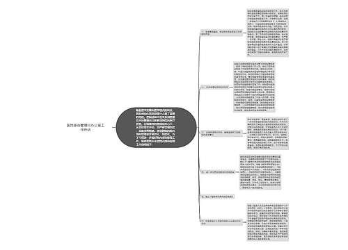 医院感染管理科办公室工作总结