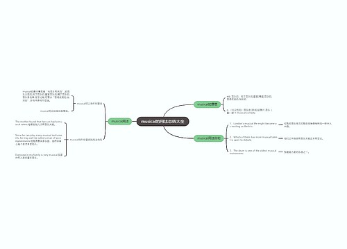 musical的用法总结大全