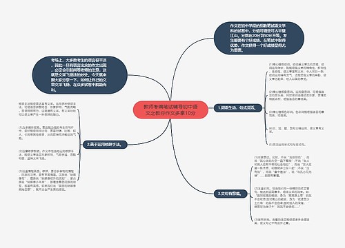 教师考编笔试辅导初中语文之教你作文多拿10分