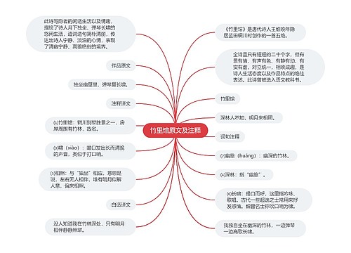 竹里馆原文及注释