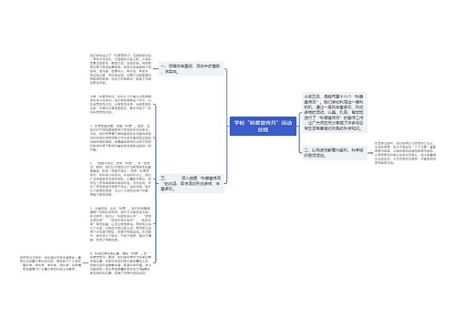 学校“科普宣传月”活动总结