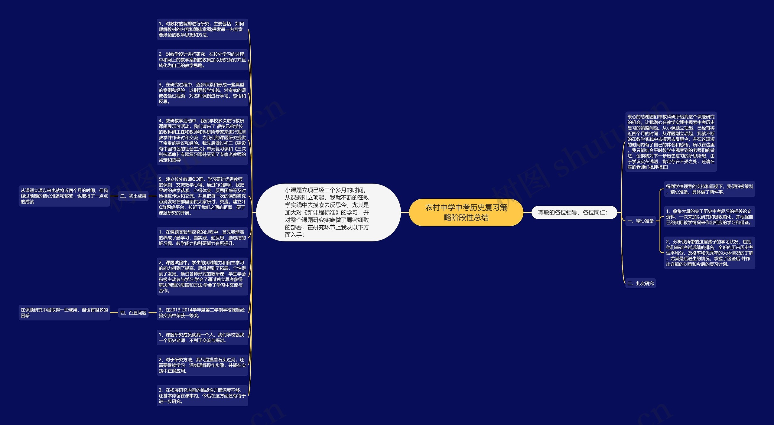 农村中学中考历史复习策略阶段性总结